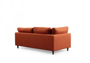 Rohová sedacia súprava / Rohová pohovka New Tulip With Pouf - Orange