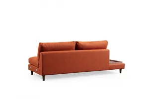 Rohová sedacia súprava / Rohová pohovka New Tulip With Pouf - Orange
