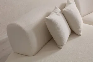 Rohová sedacia súprava / Rohová pohovka Pars Cream (1L + 1R) - Corner v2