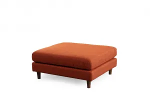 Rohová sedacia súprava / Rohová pohovka New Tulip With Pouf - Orange