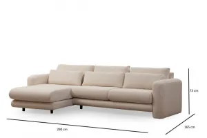 Rohová sedacia súprava / Rohová pohovka Lily Corner Left Cream