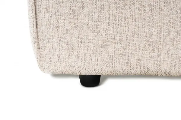 Rohová sedacia súprava / Rohová pohovka Lora (L1-O1-1R-POUFFE ) - Light Brown