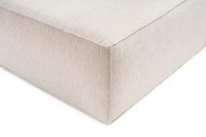 Rohová sedacia súprava / Rohová pohovka Lora (L1-O1-1R-POUFFE ) - Light Brown