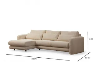 Rohová sedacia súprava / Rohová pohovka Lily Corner Left Beige