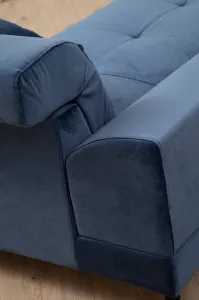Hanah Home Rohová sedací souprava Frido 308 cm modrá levá