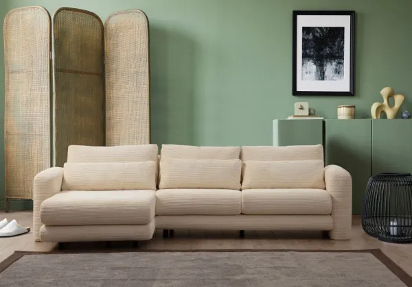 Rohová sedacia súprava / Rohová pohovka Lily Corner Left Beige