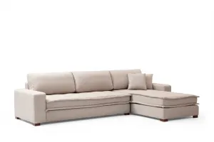 Rohová sedacia súprava / Rohová pohovka Lena Corner (L3-CHL) - Sand Beige