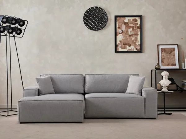 Rohová rozkladacia pohovka Pırlo Corner Left - Light Grey
