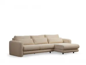 Rohová sedacia súprava / Rohová pohovka Lily Corner Right Beige