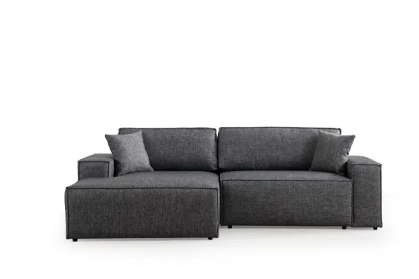 Rohová rozkladacia pohovka Pırlo Corner Left - Dark Grey
