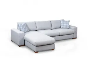Hanah Home Rohová sedací souprava Loop 290 cm šedá levá