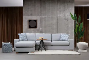 Hanah Home Rohová sedací souprava Loop 290 cm šedá levá