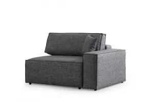 Rohová rozkladacia pohovka Pırlo Corner Left - Dark Grey