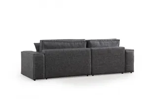 Rohová rozkladacia pohovka Pırlo Corner Left - Dark Grey