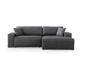 Rohová rozkladacia pohovka Pırlo Corner Right - Dark Grey