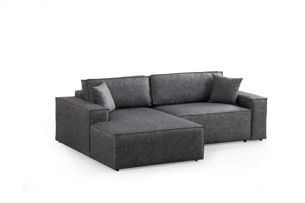 Rohová rozkladacia pohovka Pırlo Corner Left - Dark Grey