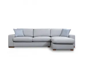 Hanah Home Rohová sedací souprava Loop 290 cm šedá pravá