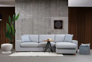 Hanah Home Rohová sedací souprava Loop 290 cm šedá pravá