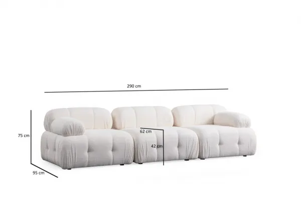 Trojmiestna pohovka Petite 3 - White