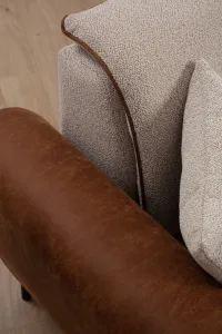 Rohová rozkladacia pohovka Aren Right - Beige, Cinnamon