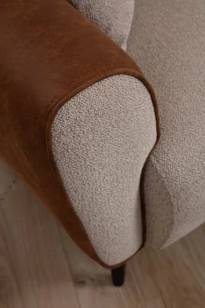 Rohová rozkladacia pohovka Aren Right - Beige, Cinnamon