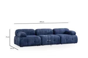 Trojmiestna pohovka Petite 3 - Night Blue