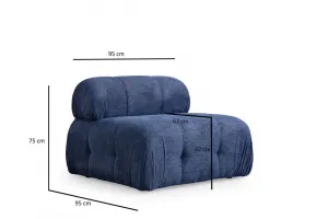 Trojmiestna pohovka Petite 3 - Night Blue