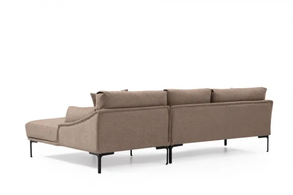Hanah Home Rohová sedací souprava Leo 255 cm mocha pravá