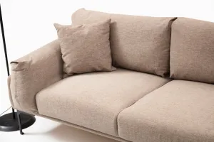 Hanah Home Rohová sedací souprava Leo 255 cm mocha pravá