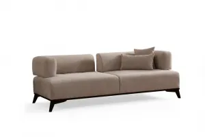 Trojmiestna pohovka Hera - Cream, Black