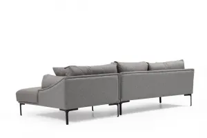 Rohová sedacia súprava / Rohová pohovka Leo Corner Right - Grey