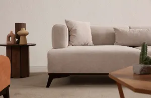 Trojmiestna pohovka Hera - Cream, Black