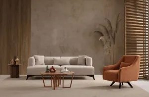 Trojmiestna pohovka Hera - Cream, Black