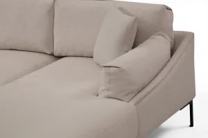 Hanah Home Rohová sedací souprava Leo 255 cm krémová pravá