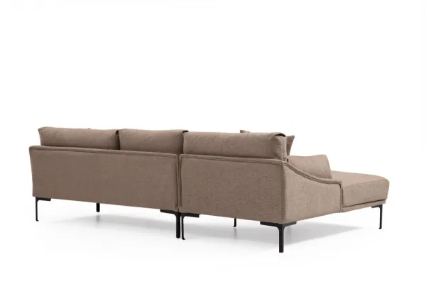 Hanah Home Rohová sedací souprava Leo 255 cm mocha levá
