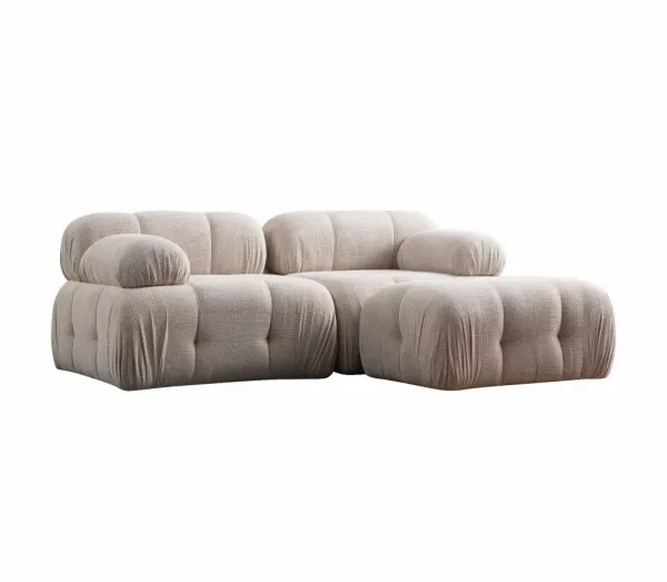 Rohová sedacia súprava / Rohová pohovka Petite 2 - Cream