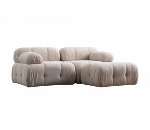 Rohová sedacia súprava / Rohová pohovka Petite 2 - Cream