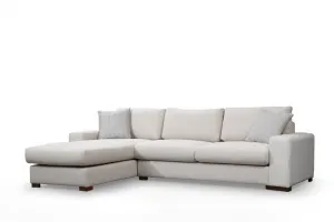Hanah Home Rohová sedací souprava Loop 270 cm béžová levá