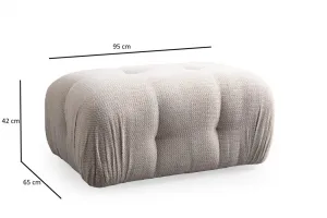 Rohová sedacia súprava / Rohová pohovka Petite 2 - Cream