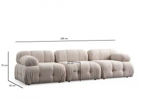 Trojmiestna pohovka Petite 3 - Cream