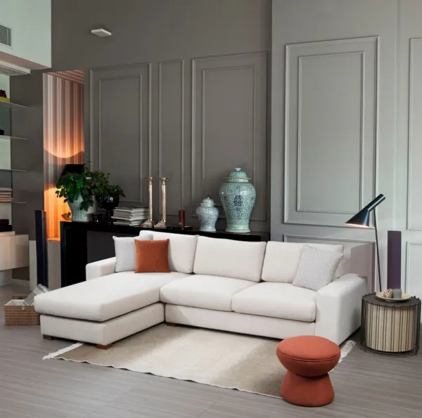 Hanah Home Rohová sedací souprava Loop 270 cm béžová levá