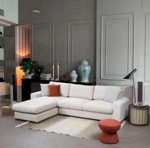 Hanah Home Rohová sedací souprava Loop 270 cm béžová levá