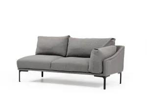 Hanah Home Rohová sedací souprava Leo 255 cm šedá levá