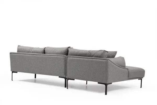 Hanah Home Rohová sedací souprava Leo 255 cm šedá levá