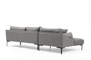 Hanah Home Rohová sedací souprava Leo 255 cm šedá levá