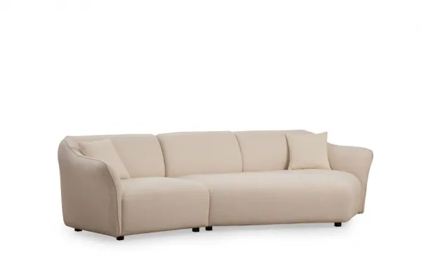 Hanah Home Třímístná pohovka Mentis 288 cm krémová