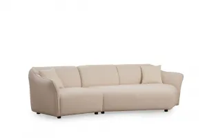 Hanah Home Třímístná pohovka Mentis 288 cm krémová