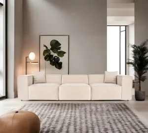 Trojmiestna pohovka Lora 3 Seater - Cream