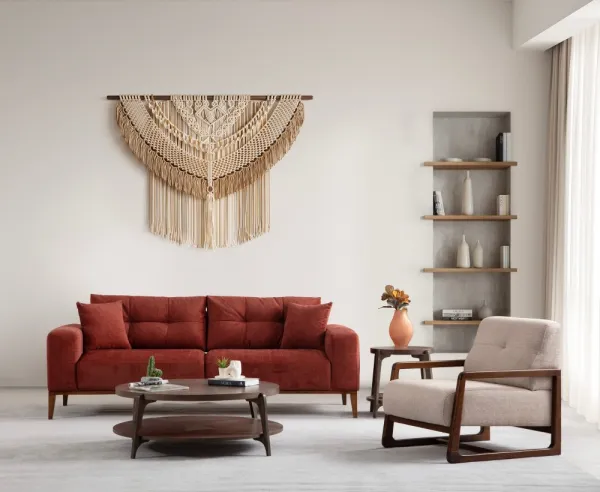 Kreslo ušiak Athena Bergere - Beige