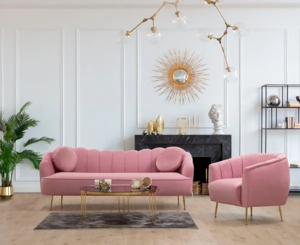 Kreslo ušiak Istiridye - Rose